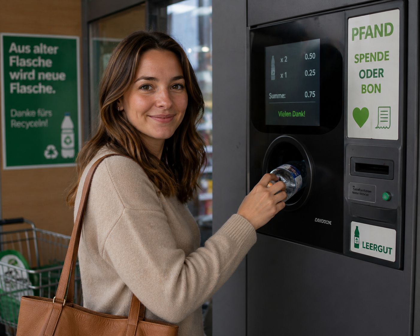 Bottle return machine in Germany